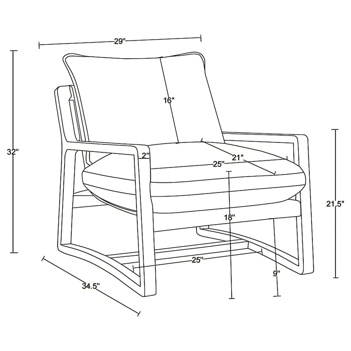 O'Brien - Upholstered Accent Chair - Sand Furniture Max