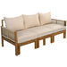 Outdoor 3 Seat Patio Sunbed Hearth and Haven