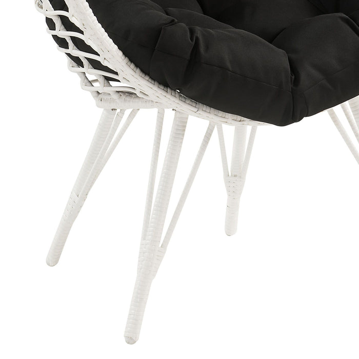 Galzed - Patio Lounge Chair - Black / White Acme