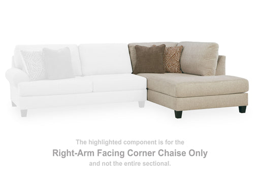 Steelwater Retreat - RAF Corner Chaise - Latte Benchcraft®