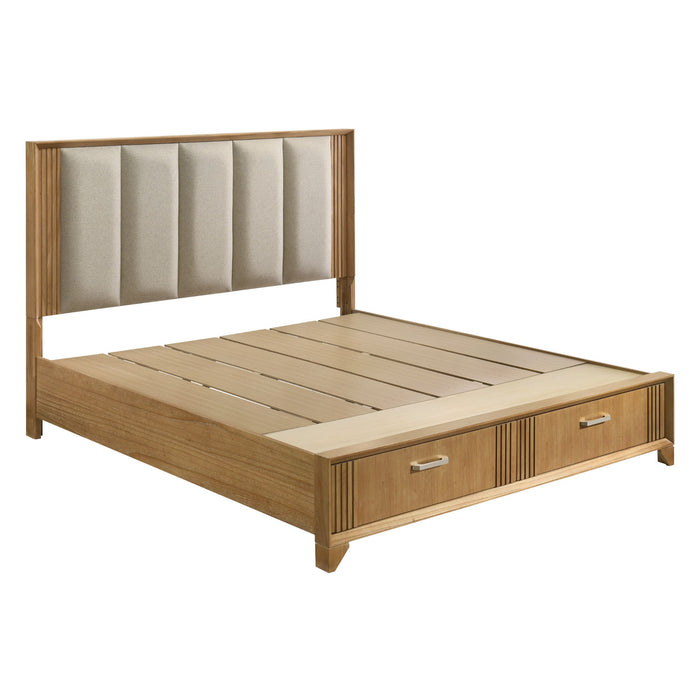 Hugo - Storage Bed With Upholstered Headboard Matrix Furniture Group