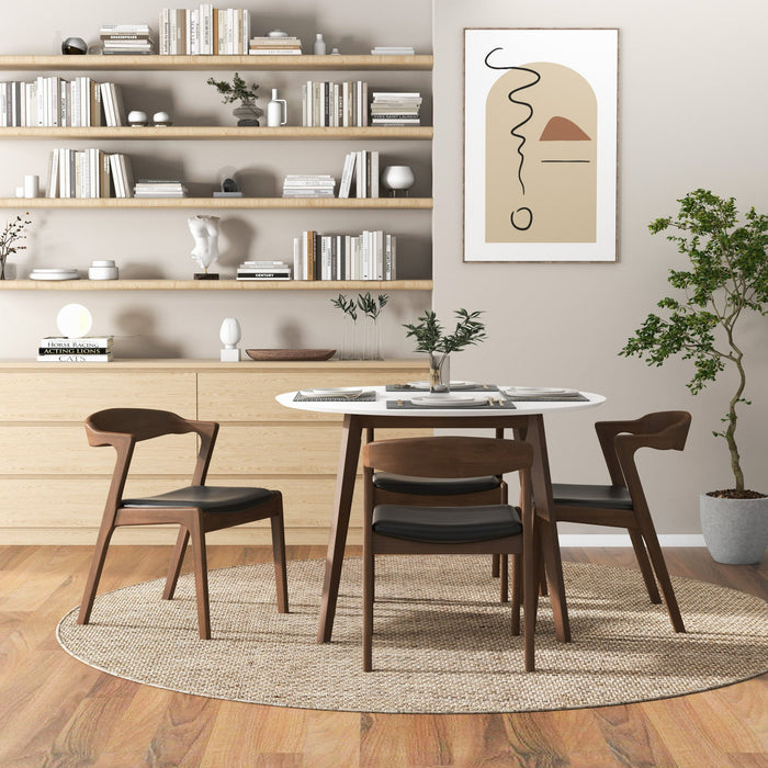 Alina - Dining Table And 4 Side Chairs - White Ashcroft Furniture
