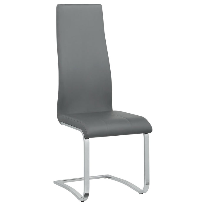 High Back Side Chairs Dining Chairs With Padded Upholstery (Set of 4) Furniture Max