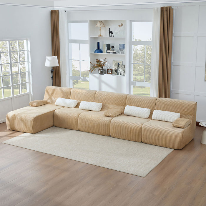 Oversized Sectional Sofa, Living Room Seating With Modular Design Hearth and Haven