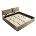 Cloud Bed Frame With Oversized Padded Movable Headboard Home Essentials