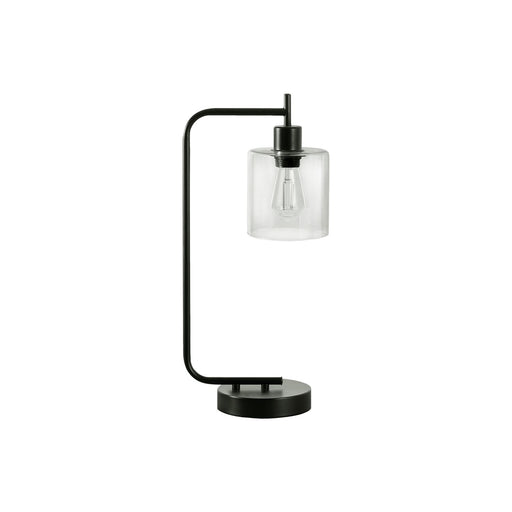 Lighting, Table Lamp, USB Port Included, Glass Shade, Modern - Black 8th Street