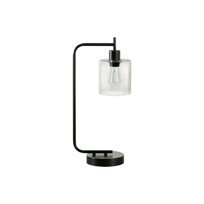 Lighting, Table Lamp, USB Port Included, Glass Shade, Modern - Black 8th Street