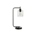 Lighting, Table Lamp, USB Port Included, Glass Shade, Modern - Black 8th Street