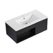 Wall Mounted Floating Bathroom Vanity With Open Shelf & Soft Close Door Home Essentials