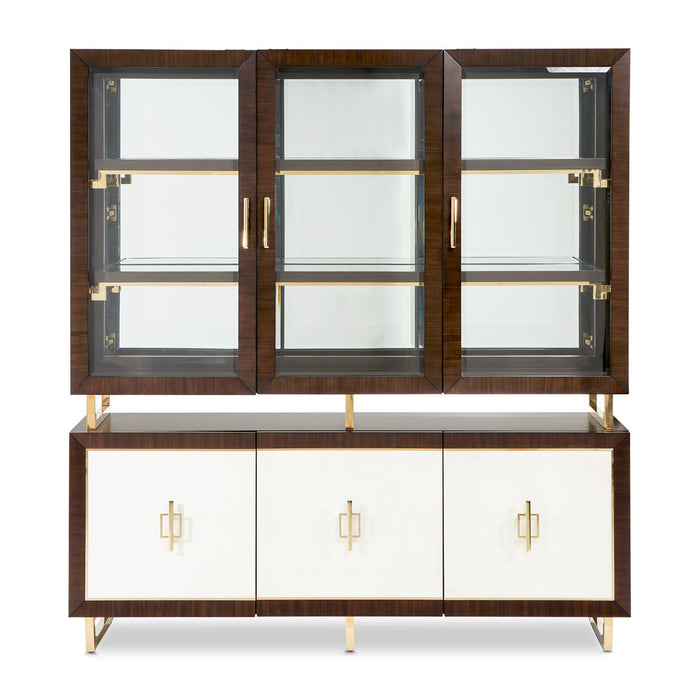Belmont Place - China Cabinet - Espresso Michael Amini