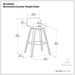 Randolph Bentwood - Upholstered Counter / Bar Height Stool (Set of 2) Simpli-Home