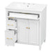 Freestanding Bathroom Vanity With Sink, Soft Close Door, Tip Out Drawer Noble House
