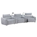 Fullar - Modular Power Motion Armless Recliner - Light Gary Chenille ACME