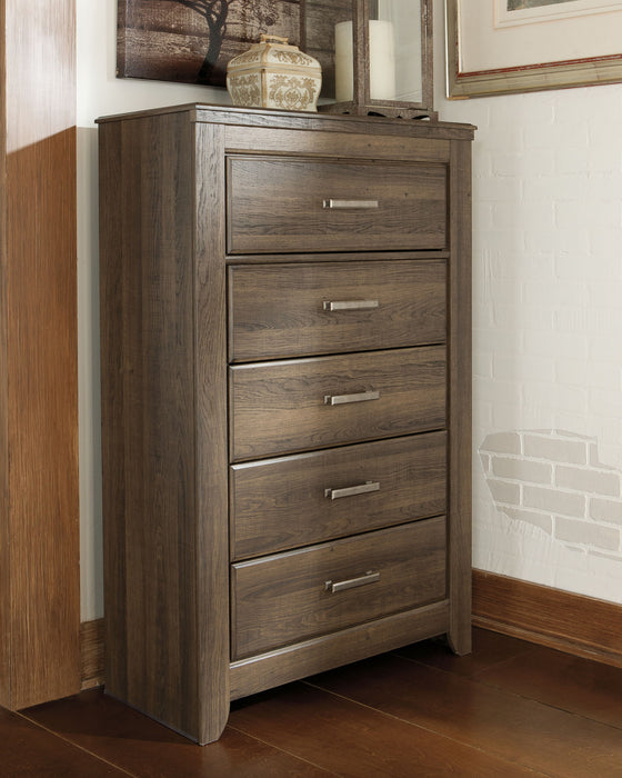 Juararo - Five Drawer Chest - Dark Brown Signature Design by Ashley®