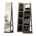 Swivel Jewelry Cabinet With Full Length Mirror Daily Nest