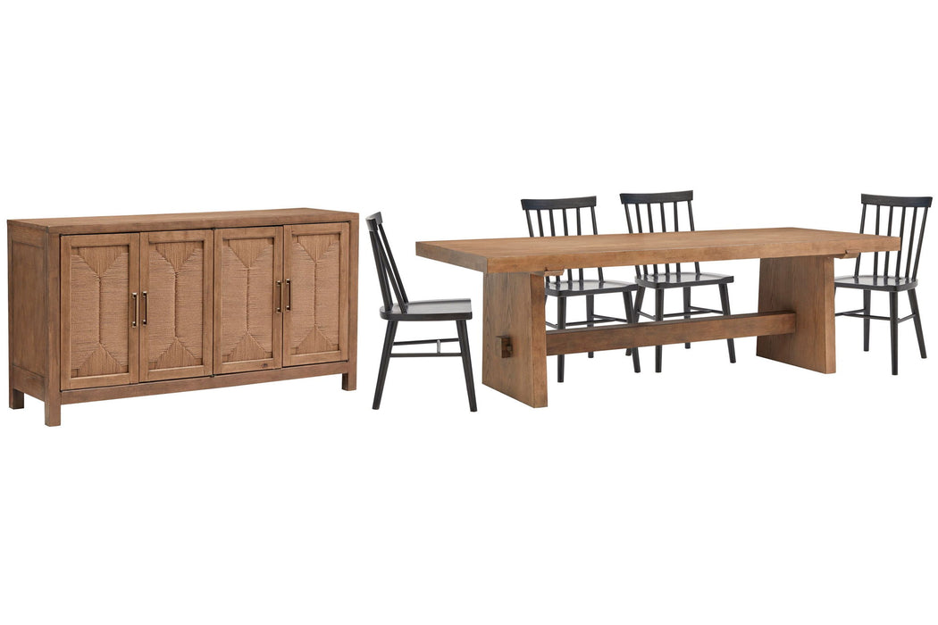 Lindon - Trestle Dining Table Set Magnussen Furniture