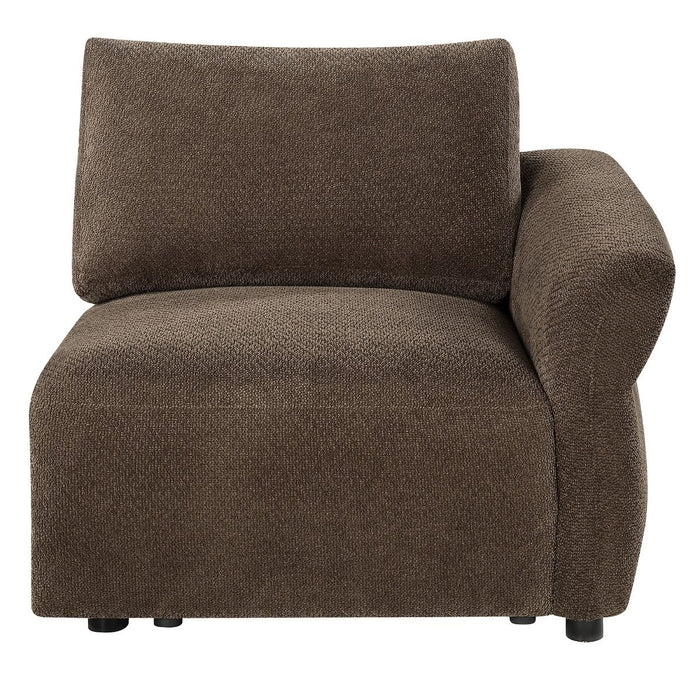Theodore - Modular Right Facing Arm Chair - Brown Chenille ACME