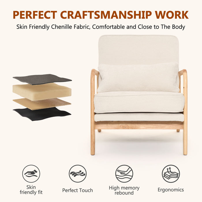 Upholstered Living Room Chair Home Essentials