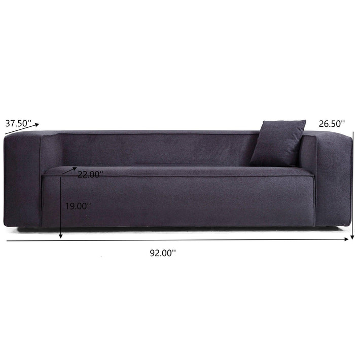 Marshall - Modern Boucle Sofa - Dark Gray