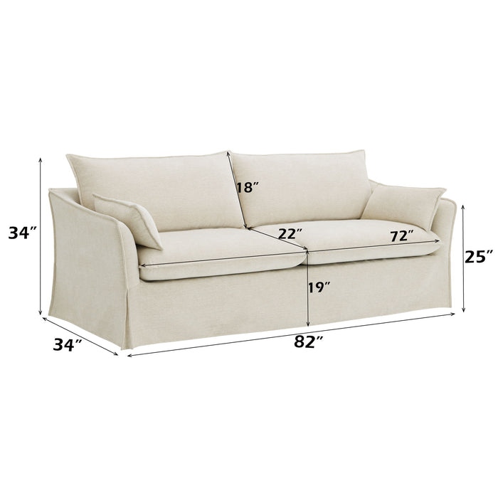 Shane - Sofa With 2 Pillows - Beige Acme