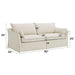 Shane - Sofa With 2 Pillows - Beige Acme