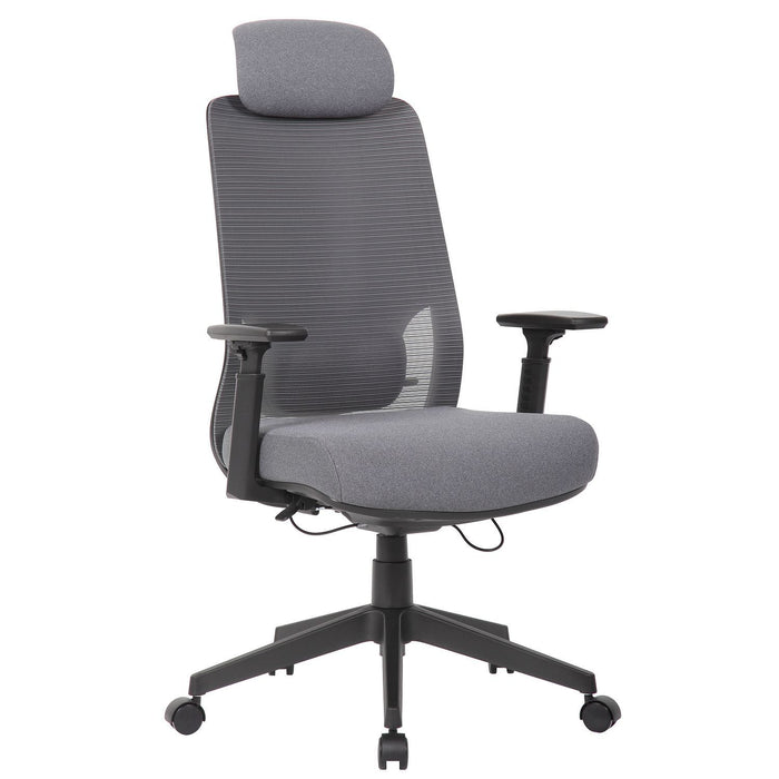High Back Breathable Ergonomic Office Chair With Adjustable Headrest & 5D Armrest, Height Adjustable Swivel - Antique Gray Home Essentials