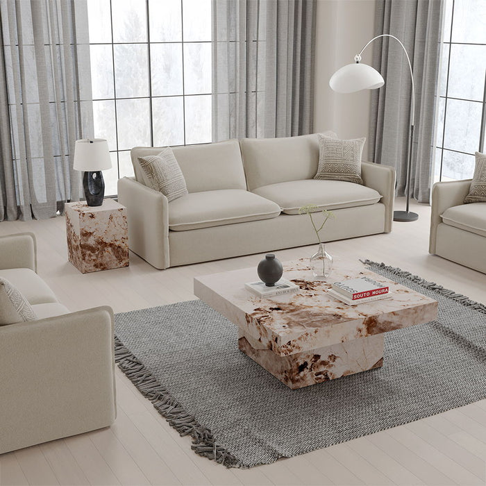 Fultan - End Table - Engineered Stone ACME