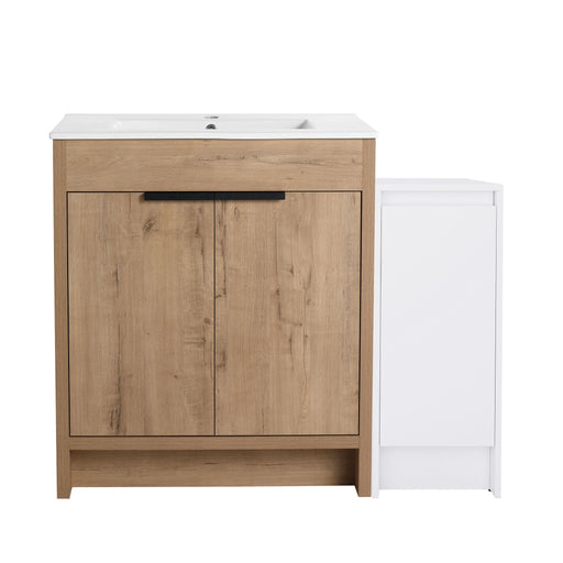 Freestanding Bathroom Vanity With Sink And Storage Cabinets, Soft Closing Doors Home Essentials