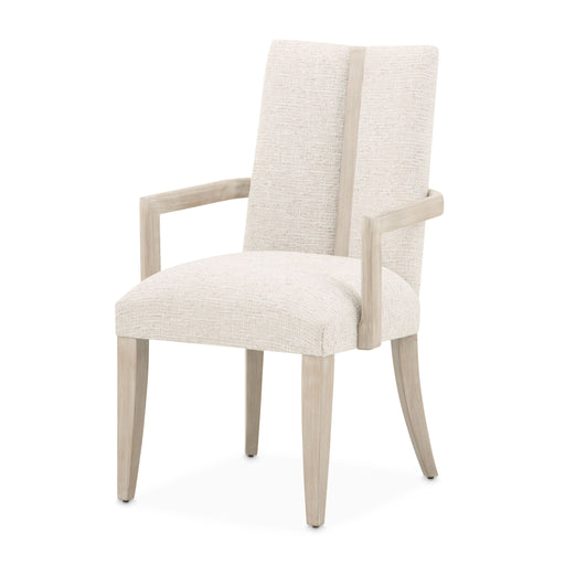 Lotus Bay - Dining Arm Chair - Sand Michael Amini