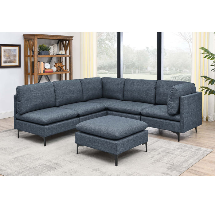 Upholstered Modular Sectional & Tall Legs Home Essentials