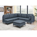 Upholstered Modular Sectional & Tall Legs Home Essentials