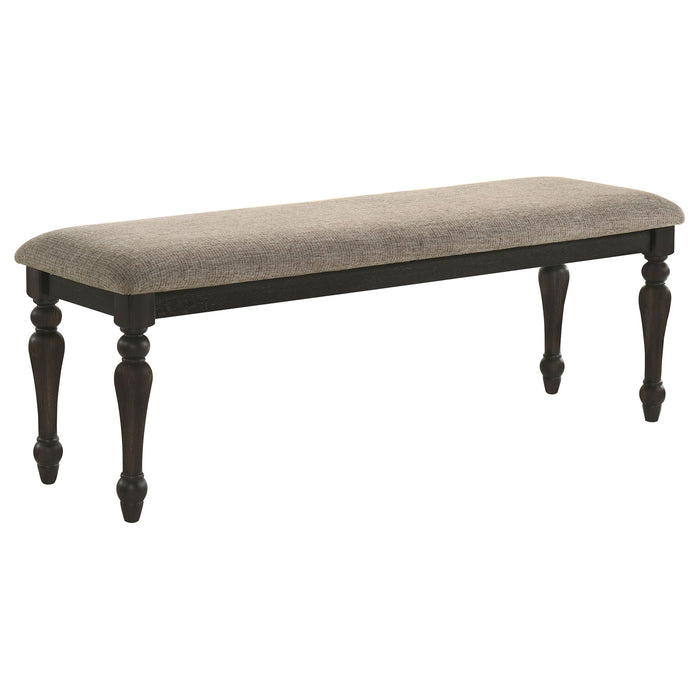 Kavita - Upholstered Dining Bench - Charcoal Furniture Max