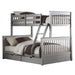 Haley II - Twin Over Full Bunk Bed With Storage ACME