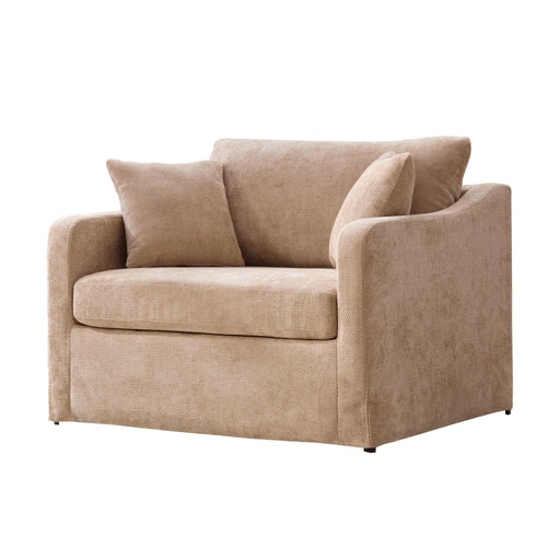 Farmhouse Accent Chair With 2 Bolster Pillows Home Essentials