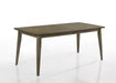 Bistro - Dining Table With Off Fabric Dining Chairs Lilola Home