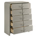 Aria - 5 Drawer Chest - Beige Matrix Furniture Group