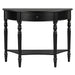 Half Moon Console Table With Drawer & Shelf Hearth and Haven
