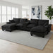 Modular Cloud Couch Sofa With Cup Holders & Storage, USB Port Home Essentials