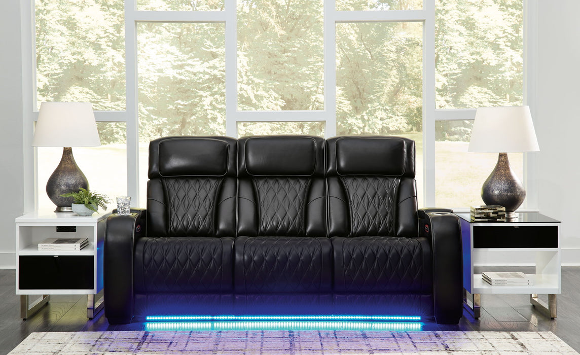 Boyington - 2 Pc. - Power Reclining Sofa And Loveseat - Black Signature Design by Ashley®