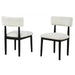 Contemporary Upholstered Dining Chairs (Set of 2) Home Essentials