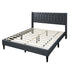 Platform Bed With Diamond Tufted Headboard Home Essentials