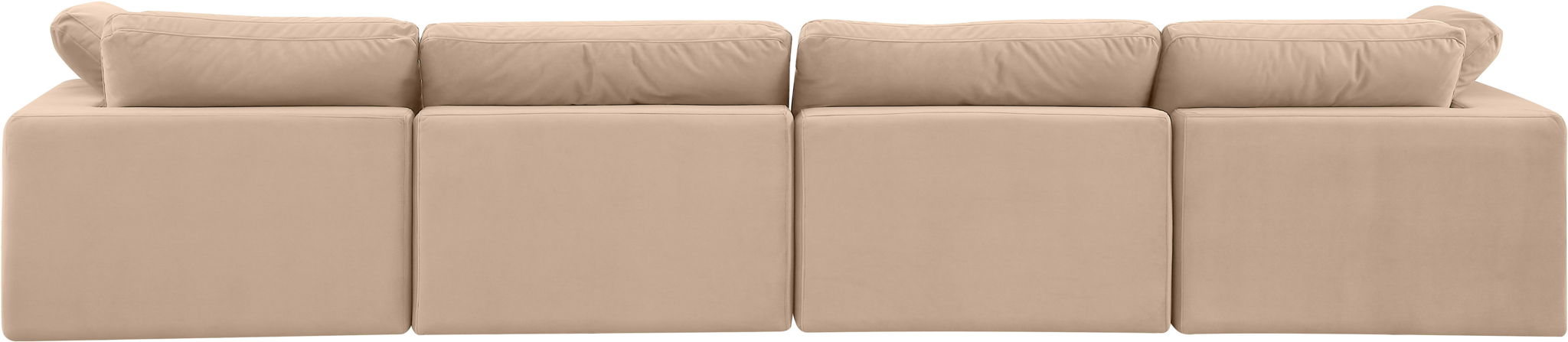 Comfy - Velvet Modular Sofa 4 Seats Meridian Furniture