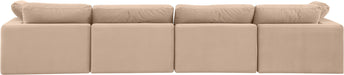 Comfy - Velvet Modular Sofa 4 Seats Meridian Furniture