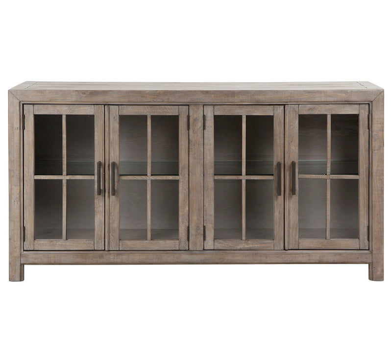 Tinley Park - Buffet Curio Cabinet - Dove Tail Gray Magnussen Furniture