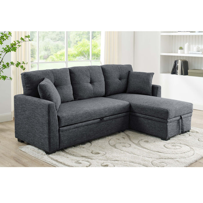 Upholstered Sectional & Pull Out Bed And Chaise Storage Home Essentials