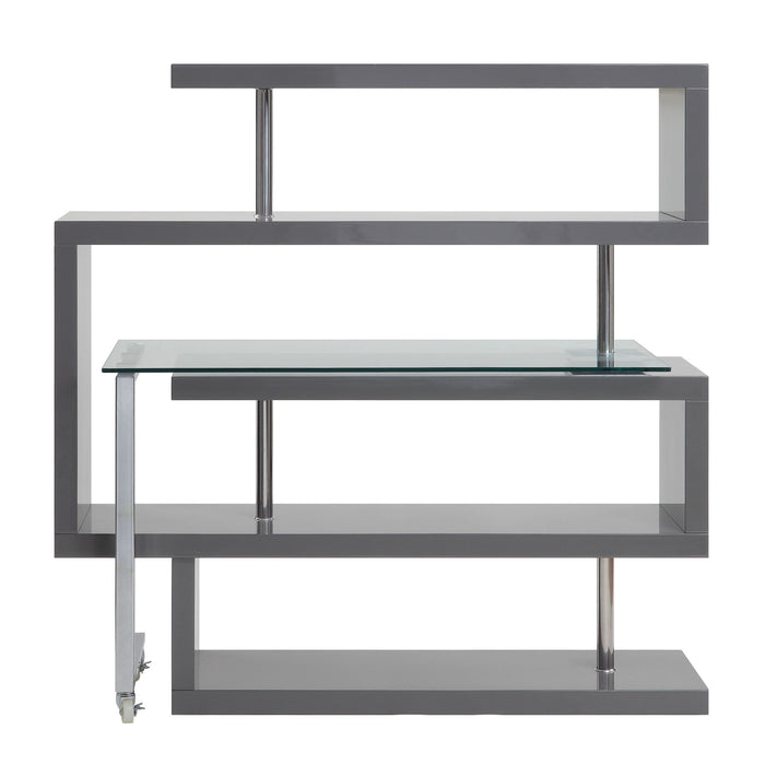 Buck II - Writing Desk With Bookshelf ACME