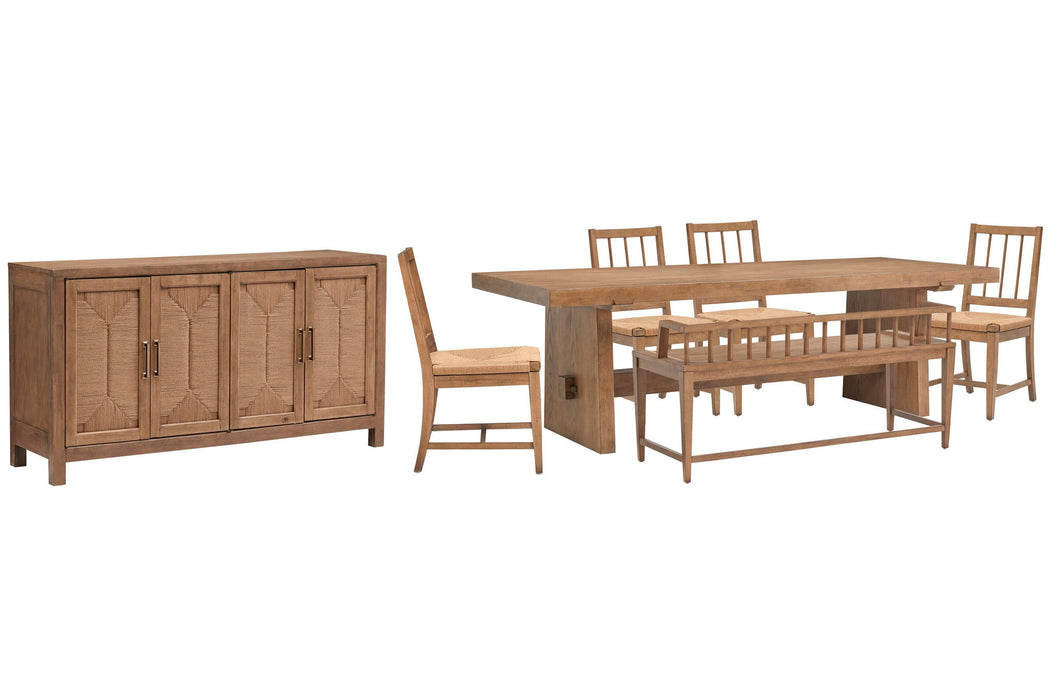 Lindon - Trestle Dining Table Set Magnussen Furniture