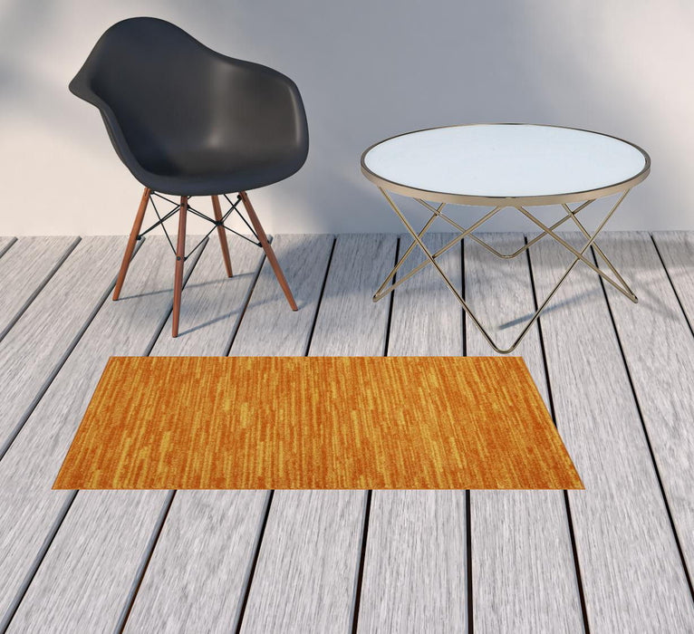 2' X 4' Non Skid Indoor / Outdoor Runner Rug - Sunburst