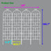 Metal Garden Rustproof Trellis For Climbing Plants Outdoor Flower Support Daily Nest