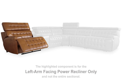 Temmpton - Laf Zero Wall Power Recliner - Chocolate Signature Design by Ashley®